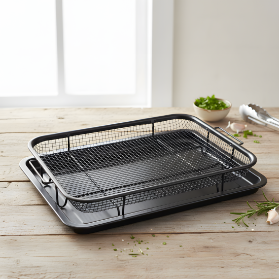 Oven Air Fryer Tray with Basket Large